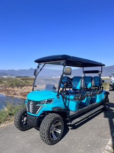 Giá rẻ sang trọng 6 chỗ ngồi tốc độ thấp xe 4 bánh xe đẩy điện đường phố hợp pháp Golf giỏ hàng để bán - Product Image 3