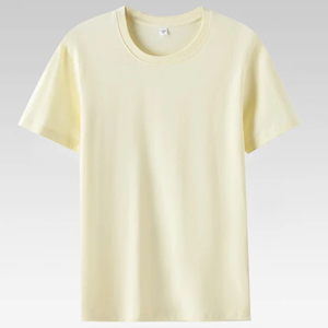 Camiseta de Verano de Algodón para Hombre de Alta Calidad, Cómoda, Suave, Transpirable, Corte Regular, Logotipo Personalizado, Tejido de Punto Estampado, Gran Venta - Product Image 2