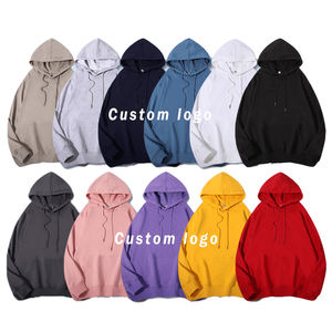 Sudadera con capucha lisa de algodón 100% Unisex, conjunto de sudaderas con logotipo personalizado barato de alta calidad, ropa de lana de gran tamaño para hombres y mujeres para el invierno - Product Image 6