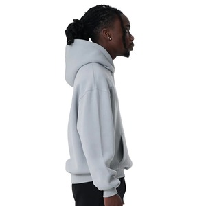 Sudadera con Capucha para Hombre, Corte Regular, Color Sólido, Poliéster/Algodón, Forro Polar, Transpirable, Ecológica, Ropa Casual de Invierno - Product Image 4