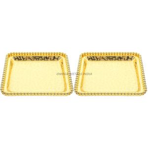 Plateau de service rectangulaire vert foncé haut de gamme avec finition lisse et poignées faciles à saisir idéal pour une utilisation quotidienne et un affichage élégant - Product Image 3