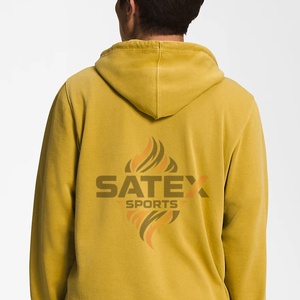 Sweat à capuche zippé pour homme d'hiver - Entièrement respirant 100% coton polaire Qualité supérieure Service OEM - Product Image 4