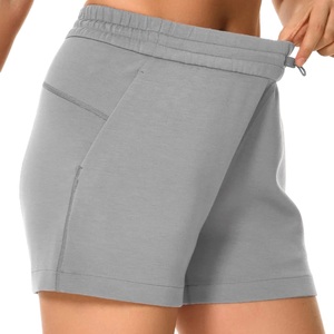 Hot Selling <b>Women's</b> Cotton <b>Sweat</b> <b>Shorts</b> with Custom Gray Side Pockets Wholesale Price Casual Wear Quality Product - Product Image 3