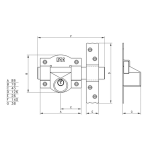 Cerratura Fac 91-c/80-p - Product Image 2