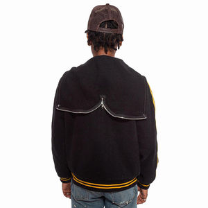 Bordado personalizado nueva moda al por mayor Lettermen College chaqueta de béisbol para los hombres con tela y material de plumón - Product Image 3