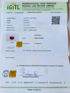 ทับทิมธรรมชาติคุณภาพ AAA ได้รับการรับรองว่าเป็นวงรีตัด6.98 CTS อัญมณีที่มีความมันวาวยอดเยี่ยมการตัดที่สมบูรณ์แบบในราคาที่ถูก - Product Image 6