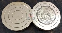 Boussole de poche décorative moderne en laiton plaqué or poli magnétique, personnalisée, nautique, faite à la main, haute qualité, diamètre 6 cm
