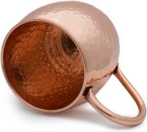 Koi Énorme Demande Sûr Alimentaire Pur Cuivre Martelé Solide 550ml Boire Moscou Mule Tasse Avec Poignée En Cuivre Bière Tasses À Boire - Product Image 4