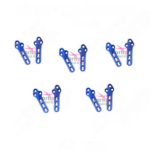 Placas de bloqueo ortopédicas veterinarias de titanio TPLO 2,7mm 10 piezas Set derecha izquierda - Product Image 3