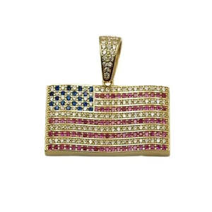 Pendentif en argent 925 avec saphir bleu rond 3Ct et diamant moissanite de style classique rubis comme pierre principale - Product Image 2