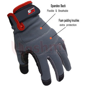 Extremo agarre mano trabajo seguridad al por mayor hierro alto rendimiento duradero protector colorido mecánico guantes tácticos mecánico - Product Image 4