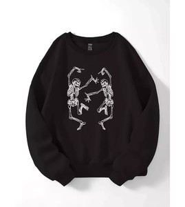 Sudadera lisa de algodón y poliéster para mujer, nuevo estilo 2024, cuello redondo de alta calidad, manga larga, estampado de talla XS para invierno - Product Image 6