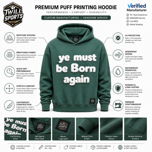 Custom Logo High Quality Puff Printing Hoodies Heavyweight <b>Thick</b> <b>Fleece</b> Autumn Eco Friendly Quick Dry Puff Printing Hoodies - Product Image 5