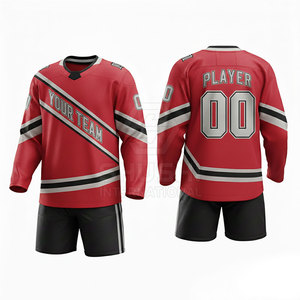 Uniforme de Hockey sobre Hielo Personalizado para Equipos, Servicio OEM, Conjuntos con Colores y Logotipos Personalizados Disponibles, Hecho a Medida, Ecológico, de Secado Rápido y Transpirable - Product Image 3