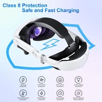 Nouveau bandeau confortable 2024 avec batterie de 10000 mAh pour accessoires VR Meta/Oculus Quest 3/3S