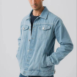 Chaqueta vaquera de secado rápido para hombre, nuevo diseño, tela cómoda, buena calidad, precio barato, chaqueta vaquera para hombre - Product Image 1