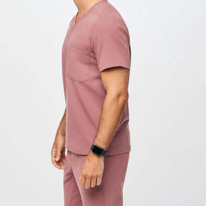 Médicos con cuello en V Tops Abrigos Hombre Enfermería Hombres Scrubs Uniformes Conjuntos Médico Scrubs Pantalones Venta al por mayor Hombres Hospital Uniforme Pantalones - Product Image 4