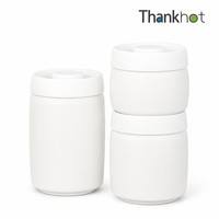 Cadeaux de football, contenants de cuisine, boîtes scellées en acier inoxydable pour grains de café, contenants alimentaires, contenants à café sous vide