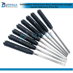 Ensemble de 8 ostéotomes orthopédiques Instruments chirurgicaux vétérinaires en acier inoxydable - Product Image 3