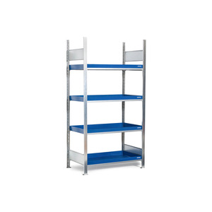 Scaffale per piccoli contenitori di sostanze pericolose, campo base, 4 vasche di raccolta verniciate, 1060 x 637 x 2000 mm - Product Image 4
