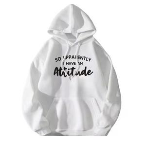 เสื้อฮู้ดโอเวอร์ไซส์ใส่ได้ทุกวันสำหรับผู้ชายและผู้หญิงผ้าฝ้าย100% สตรีทแวร์ - Product Image 3