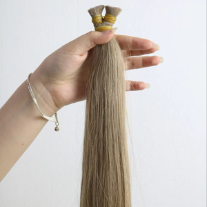 Prix de gros en vrac Extensions de cheveux Cheveux du donneur Double noyade 100 grammes Couleurs foncées 8 pouces - Product Image 1