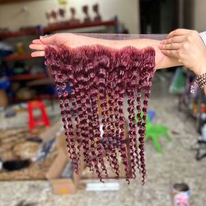 Extensiones de cabello humano crudo virgen vietnamita de alta calidad para conjunto de pelucas estilos de rizos tejido textura de Color personalizado - Product Image 4