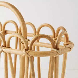 Revistero de ratán obra maestra, Revistero de mesa de ratán Natural carismático para muebles de oficina - Product Image 3