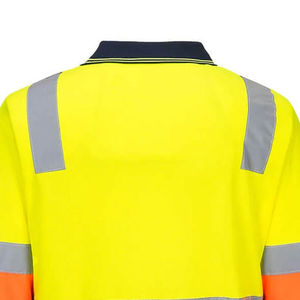 Camiseta de Seguridad de Poliéster Unisex de Manga Larga, Fluorescente, de Alta Visibilidad, Reflectante y Transpirable para Trabajo de Construcción - Product Image 5