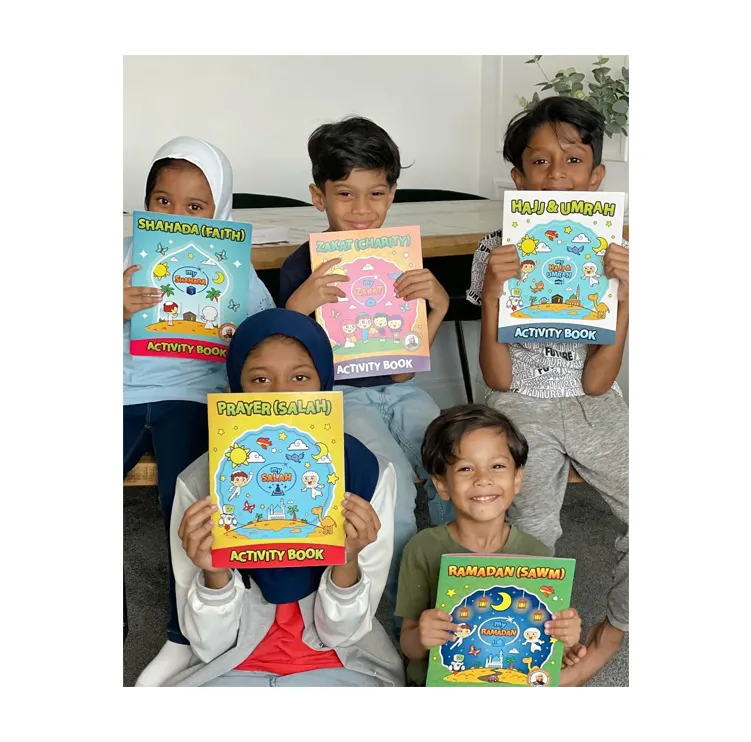 Exporteur Van Uitstekende Kwaliteit Moslim Kinderen Activiteit Boek Vijf Pijlers Activiteitenboekje Vastgesteld Tegen Overtreffende Trap Marktprijs