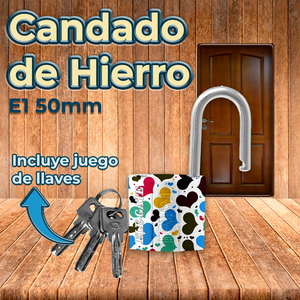 Lucchetto in Ferro Bianco da 50mm con Motivo a Cuore, Impermeabile, in Lega di Zinco e Acciaio, con Combinazione Numerica a Chiave - Product Image 5