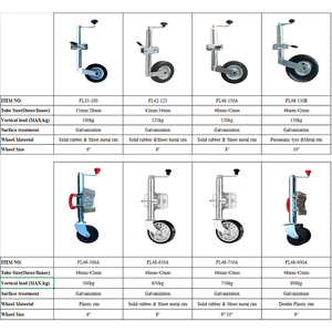 Piezas de remolque FORLONG, neumático de 150kg, 48mm/42mm, llanta de Metal, <span class=keywords><strong>rueda</strong></span> <span class=keywords><strong>jockey</strong></span> de remolque de 10" - Product Image 3