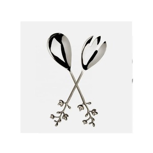 Servidor de ensaladas de acero inoxidable con mango forjado a mano, nuevo diseño, servidor de Metal para servir ensalada, juego de cubiertos de Metal - Product Image 5