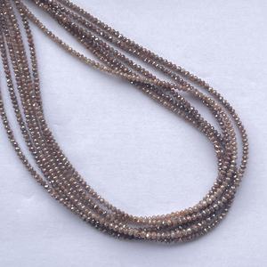 ลูกปัดเพชรสีแดงธรรมชาติขนาด2มม. 3มม. 4มม. การรับรองการทำเครื่องประดับสุดหรูการทำออนไลน์ - Product Image 1