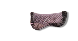 Equestrian Comfortable Faux Fur Half <b>Saddle</b> <b>Pad</b> Quick to Wear Horse Half <b>Pad</b> for Equestrian Sports - Product Image 4