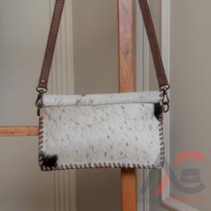 Cheveux faits à la main sur la peau et usiné à la main Mini sac à bandoulière pour femmes en cuir véritable Western sac à main de qualité supérieure sac à main en peau de vache - Product Image 5