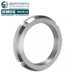 ตัวล็อค KM08น๊อตตัวล็อกเพลาแบบเมตริกที่แม่นยำ M40X1.5สำหรับยึดสเตนเลสสตีล - Product Image 4