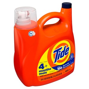 Tide Liquid Laundry Detergent, HE Compatible, Original <b>Scent</b>, 132 Fl Oz, 100 Loads - Product Image 2