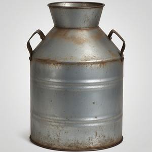 Elegante lata de leche galvanizada rústica con aspecto decorativo Ideal para cocinas Jardín al aire libre Café e interiores inspirados en casas de campo - Product Image 4
