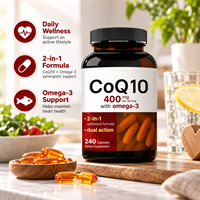 KUNYON Capsules Liposomales Végétaliennes CoQ10 Oméga-3 Saveur Fruitée Melon Amer Cannelle Feuille de Banaba Améliore l'Immunité Bien-être Naturel