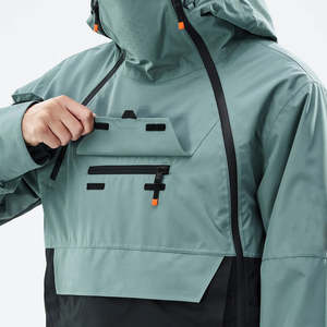 Veste de ski personnalisée, veste d'hiver imperméable OEM, manteau de ski respirant et isolé pour homme avec impression de logo de marque privée - Product Image 4