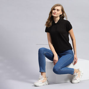 เสื้อโปโลผู้หญิง Fit2Fight แบบสลิม สีขาว สไตล์กีฬา แขนสั้น ปกพับได้  รับสกรีนโลโก้ตามสั่ง - Product Image 5