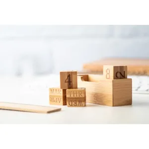 "Rolbus Bamboo Perpetual <b>Calendar</b>-Eco-Friendly Gadget" - Product Image 2