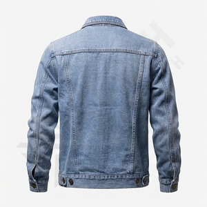 Veste en jean sur mesure, nouveau design, veste en jean de qualité supérieure pour homme, printemps automne, mode décontractée, streetwear, haut - Product Image 2