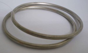 Bracelet en cuivre argenté mat artisanal de haute qualité tendance pour femmes, élégant bijou de mariée indien plaqué platine classique - Product Image 4