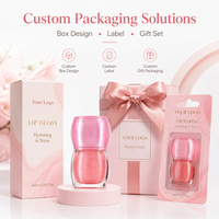 Huile à lèvres hydratante haute brillance 3 ml, logo personnalisé, végane, non collante, mini gloss à lèvres scintillant, marque privée, maquillage professionnel