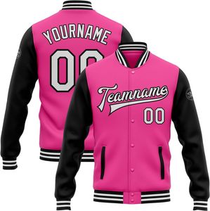 Chaquetas del equipo universitario para clubes universitarios de secundaria Logotipo personalizado Tela de lana Mangas de cuero Diseño elegante - Product Image 1