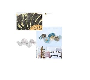 อุปกรณ์ตกแต่งผนังโลหะรูปใบไม้มาใหม่และไม่เหมือนใครงานฝีมือจากราชวงศ์และการตกแต่งผนังบ้านที่ดูหรูหราในราคาที่ดีที่สุด - Product Image 6