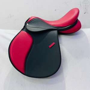 Nouvelle selle de cheval sauteuse anglaise synthétique personnalisée arbre en plastique belle selle noire pour l'équitation - Product Image 1
