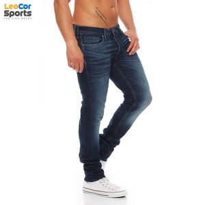 กางเกงยีนส์ผ้าเดนิมสำหรับผู้ชาย2022ซักขนาดกลางน้ำหนักเบาพิมพ์โลโก้ได้ตามต้องการ - Product Image 3